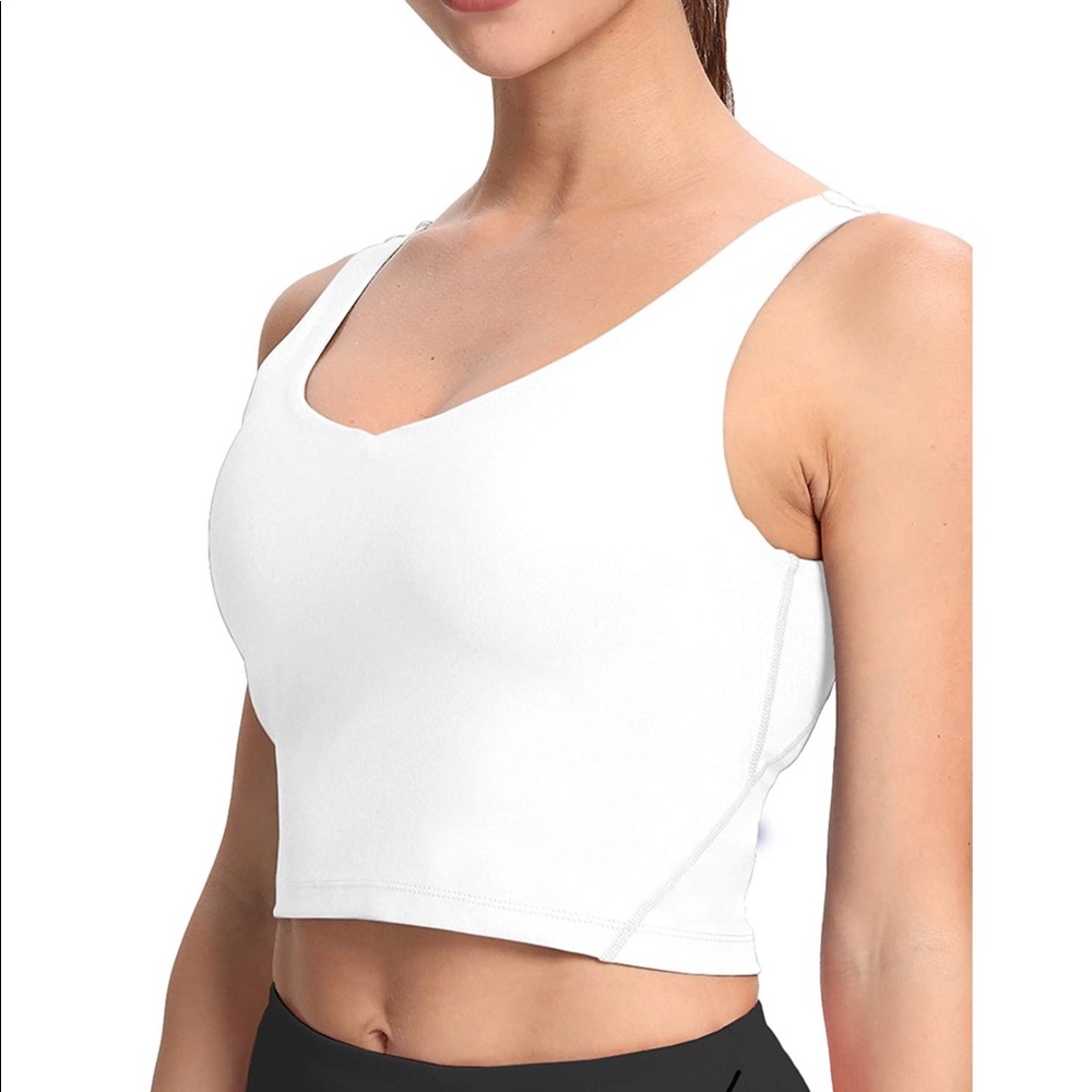 Crop Workout Top Built-In Sports Bra